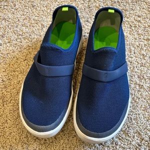 Oofos Navy Shoes